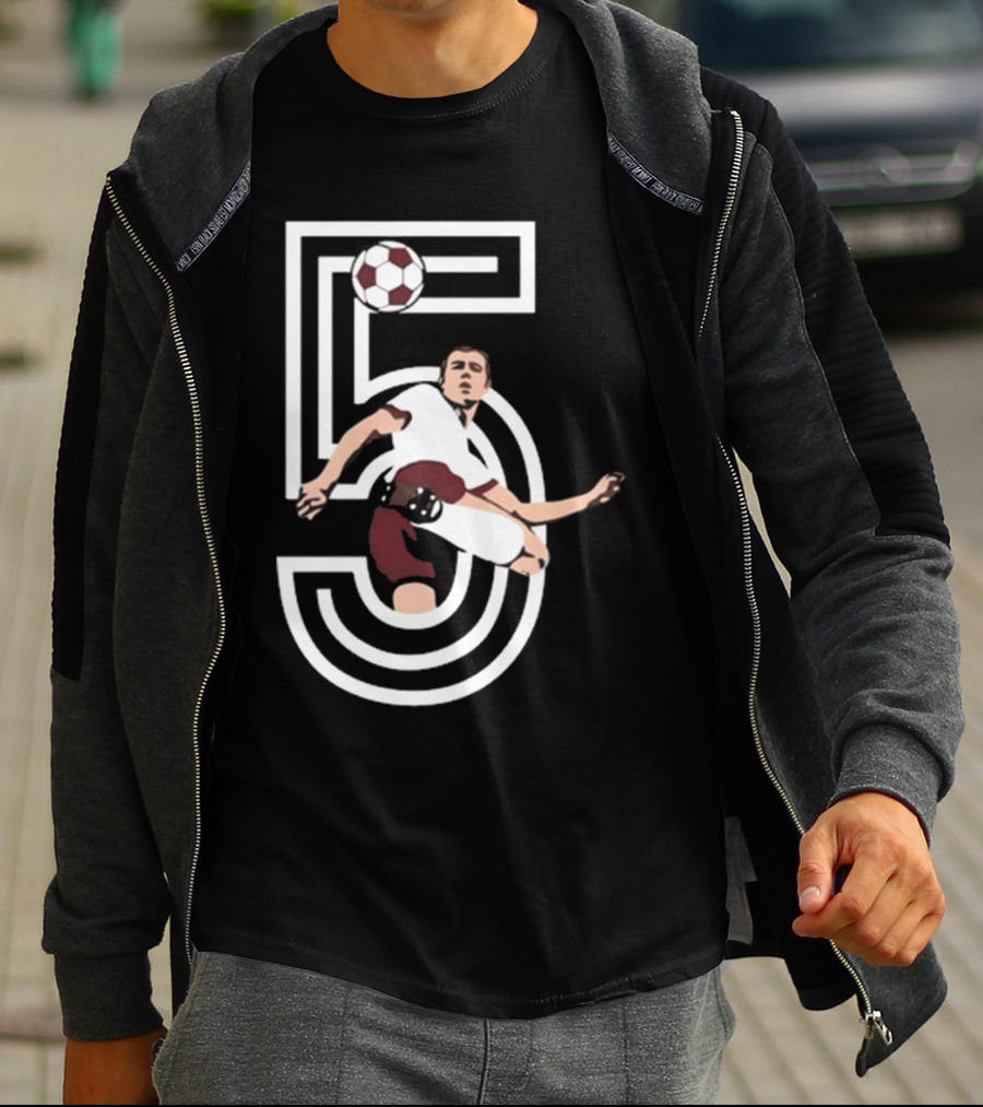 Der Kaiser Franz Beckenbauer Iconic Number 5 Soccer Legend T-Shirt