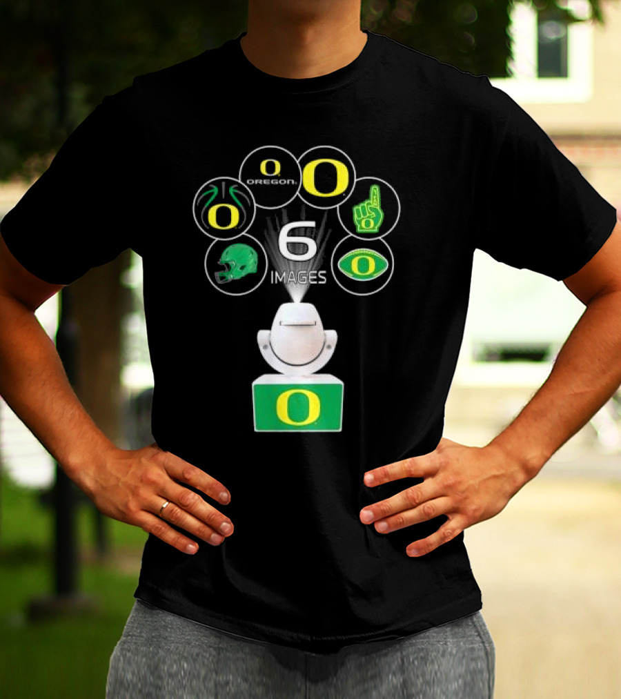 Oregon Ducks LED Mini Spotlight Projector Night Light With 6 Interchangeable T-Shirt