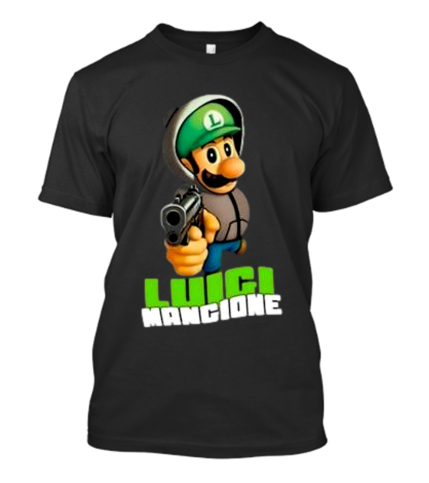 Luigi Mangione Super Mario Free T-Shirt