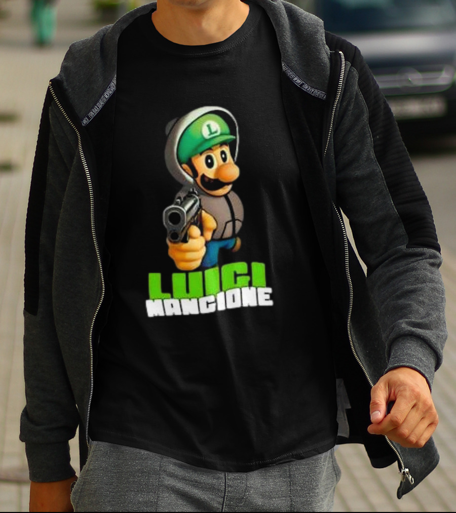 Luigi Mangione Super Mario Free T-Shirt