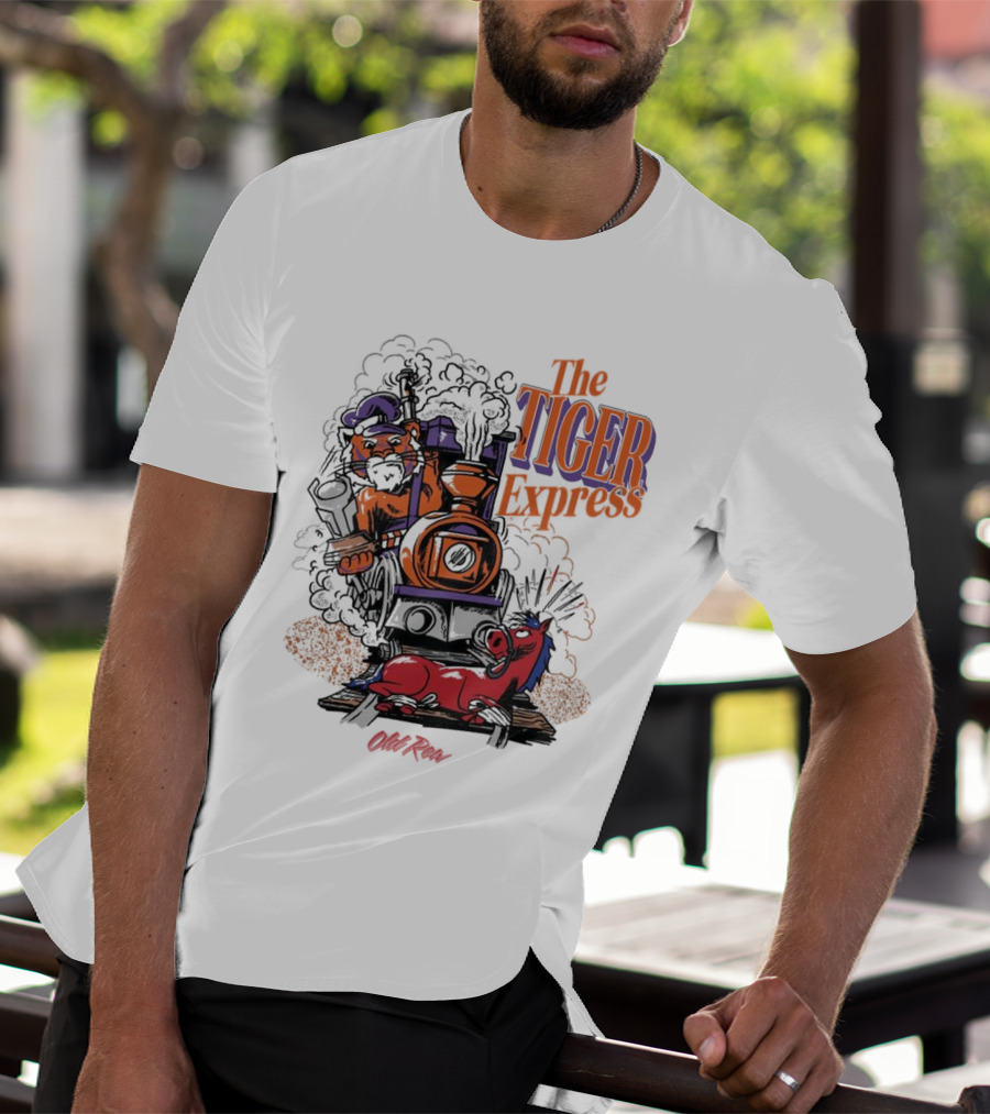 Clemson Tigers The Tiger Express Old Row Steam Train T-Shirt