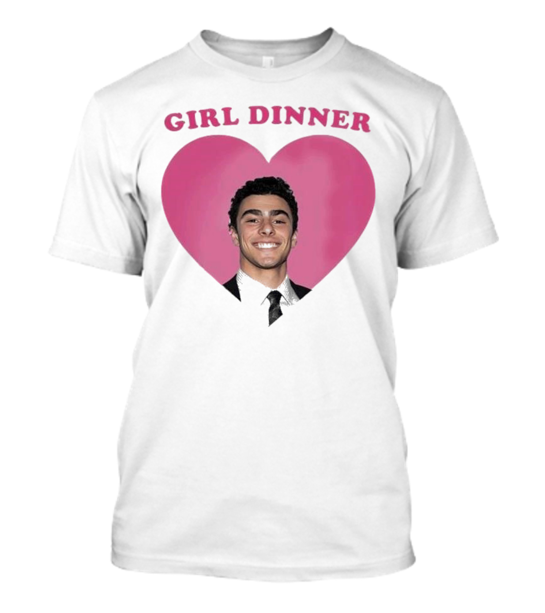 Luigi Mangione Girl Dinner Heart Shape T-Shirt