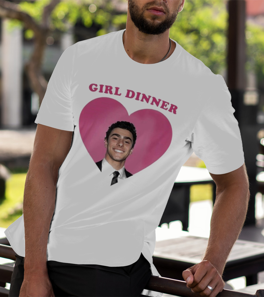 Luigi Mangione Girl Dinner Heart Shape T-Shirt