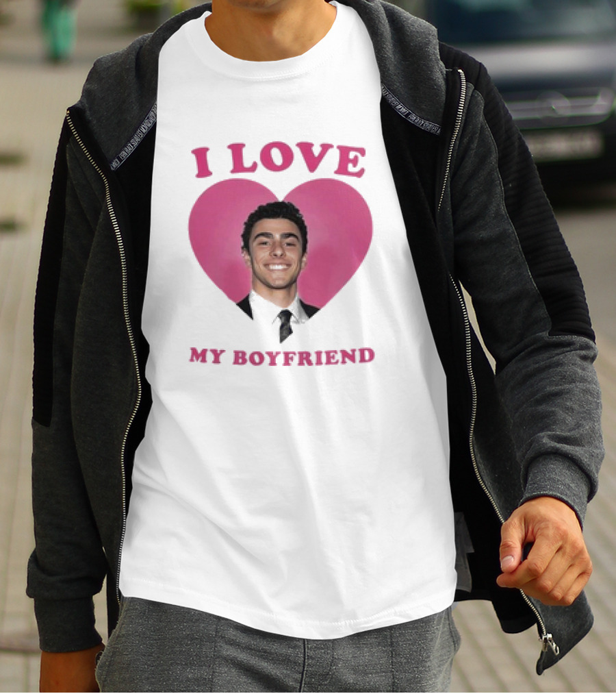 I Love My Boyfriend Luigi Mangione Heart T-Shirt