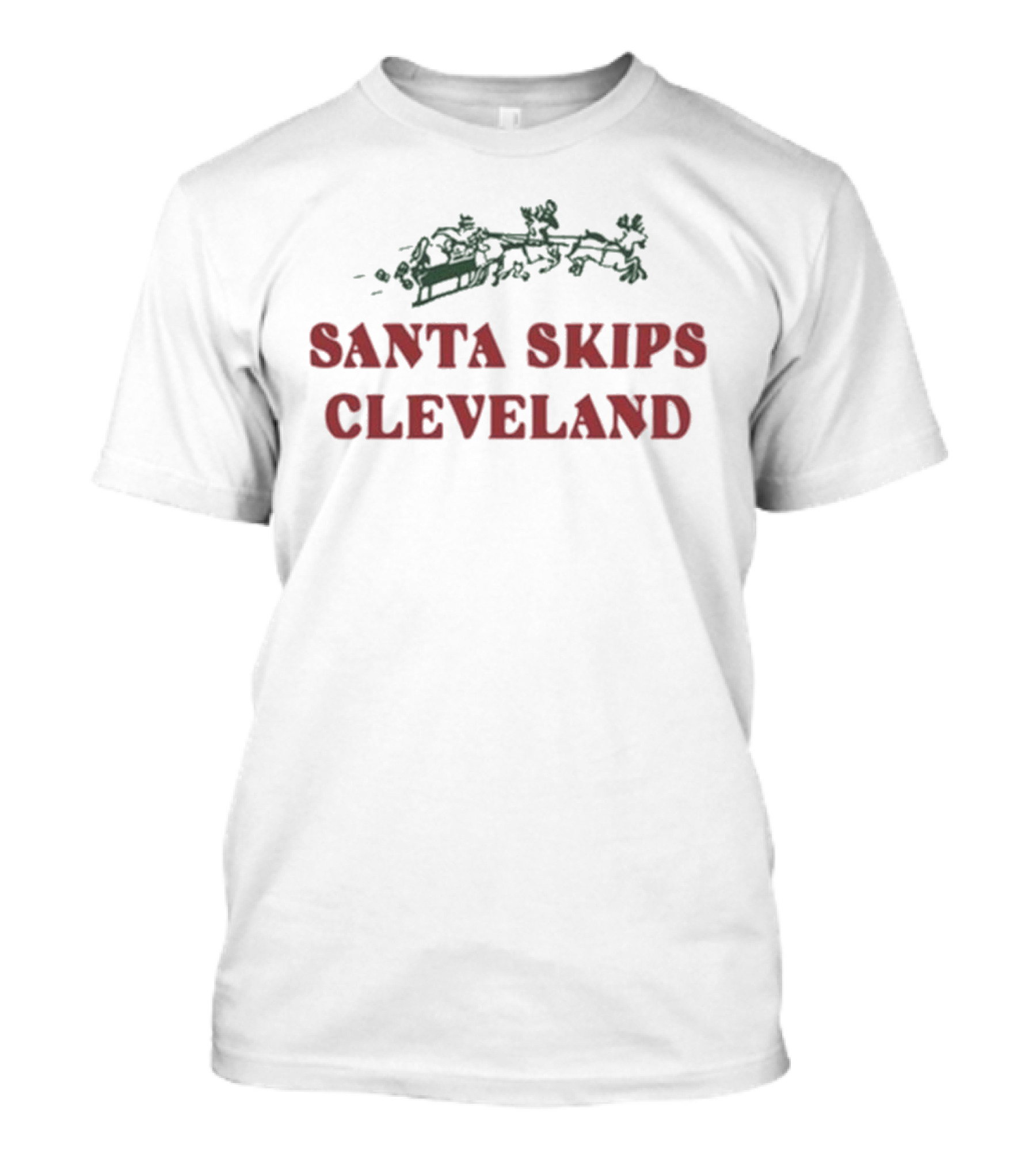 Max Scharping Santa Skips Cleveland Wearing T-Shirt