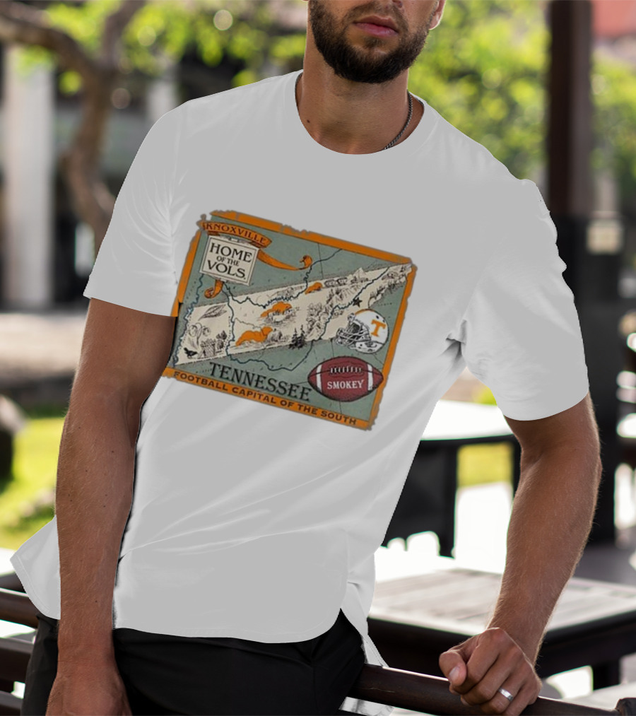 Tennessee Knoxville Home Of The Vols Football Capital Of The South Smokey T-Shirt