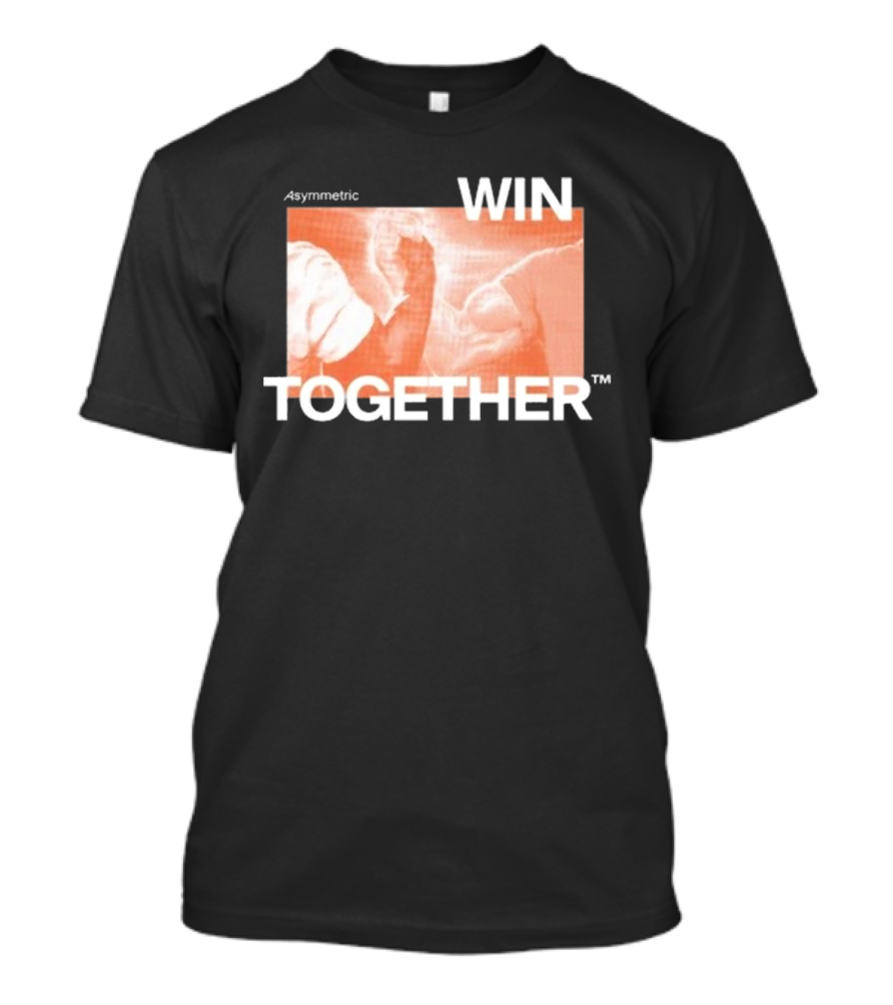 Asymmetric Win Together Iconic Handshake Unity T-Shirt
