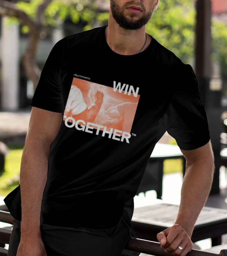 Asymmetric Win Together Iconic Handshake Unity T-Shirt