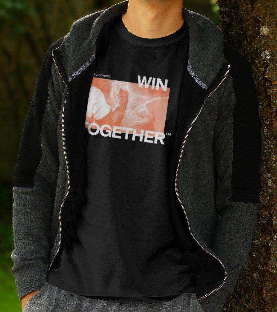 Asymmetric Win Together Iconic Handshake Unity T-Shirt