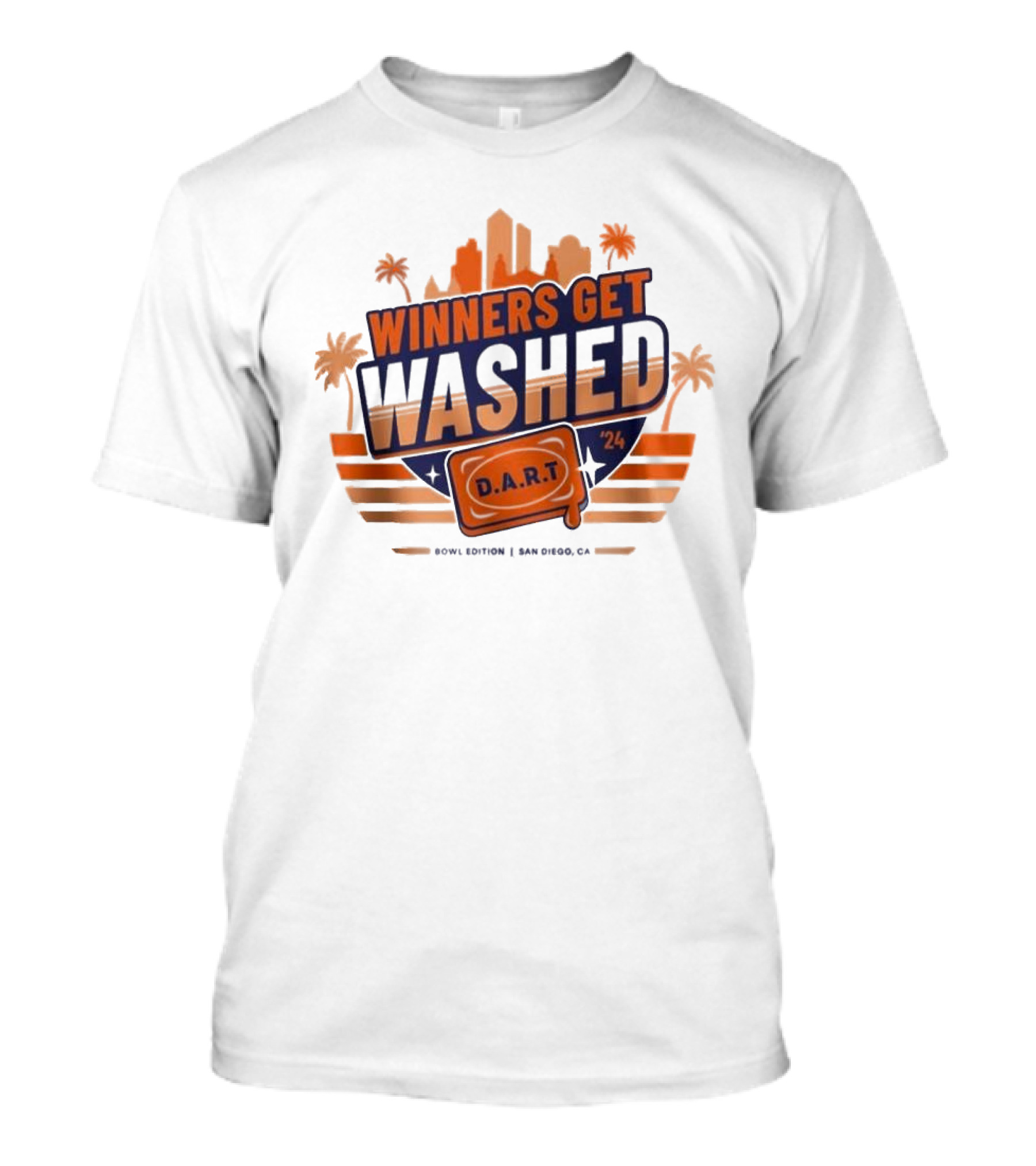 Winners Get Washed D.A.R.T Bowl Edition San Diego CA T-Shirt