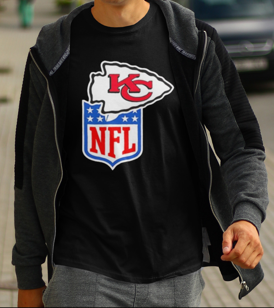 Kansas City Chiefs NFL Shield Emblem Collaboration T-Shirt