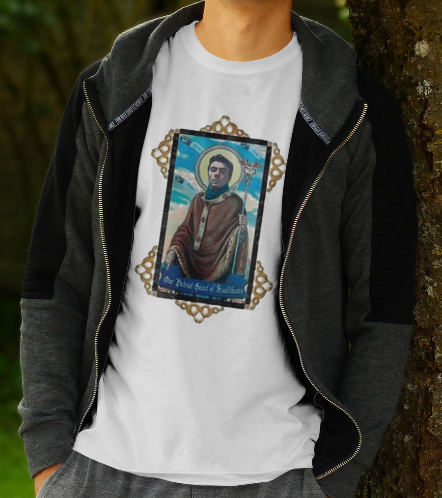 Toy De Jour Luigi Mangione Our Patriot Saint Of Healthcare Framed Image T-Shirt