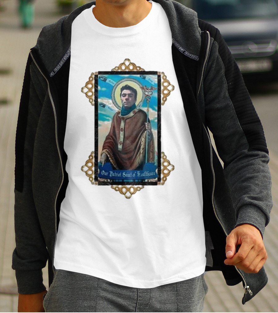 Toy De Jour Luigi Mangione Our Patriot Saint Of Healthcare Framed Image T-Shirt