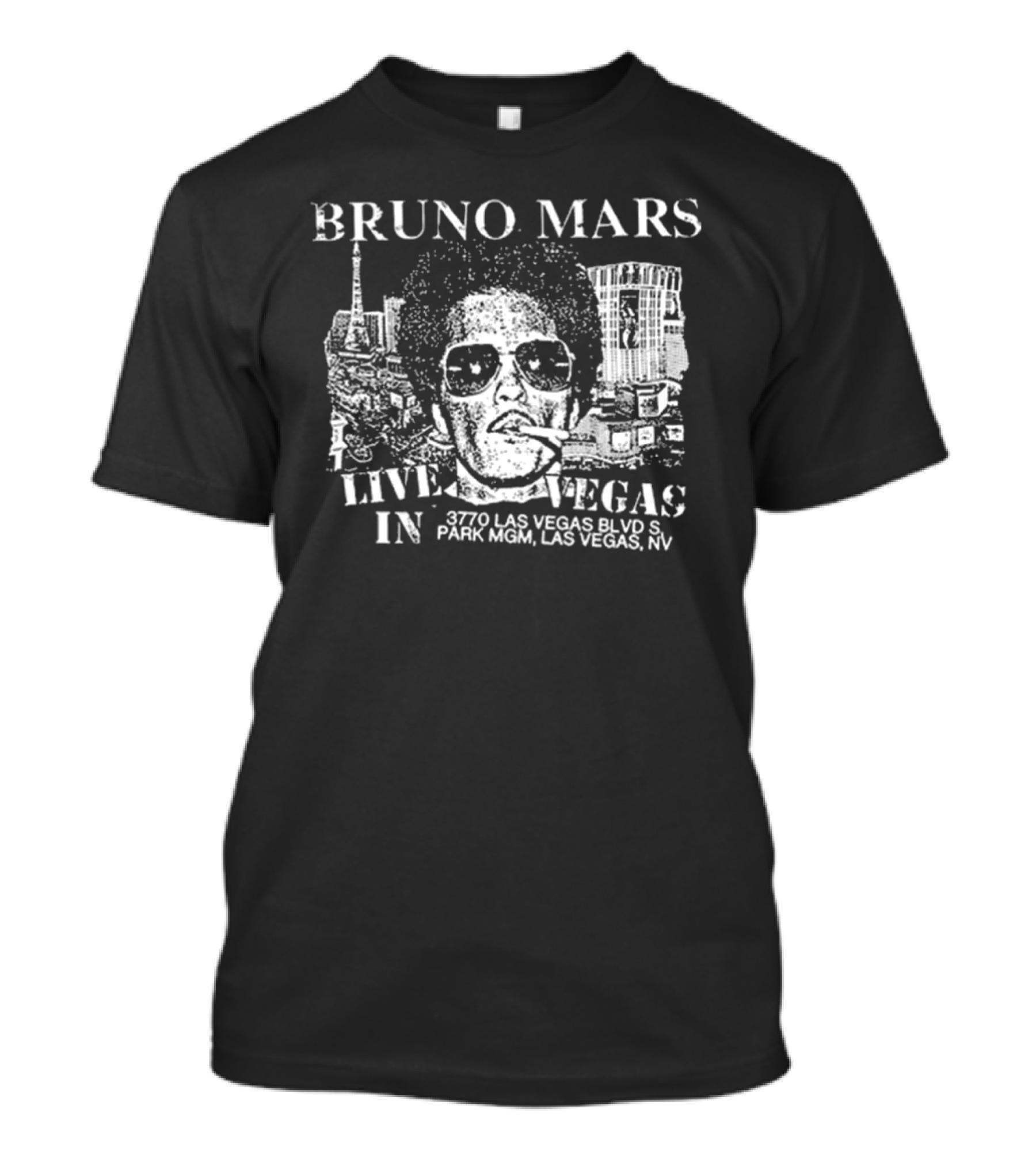 Bruno Mars Live In Vegas 3770 Las Vegas Blvd S Park MGM T-Shirt