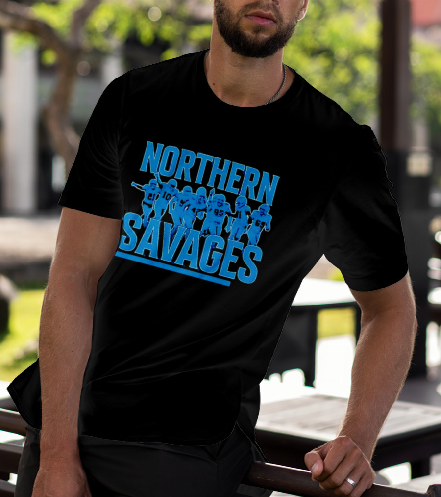Northern Savages Detroit Lions Football Team Spirit T-Shirt