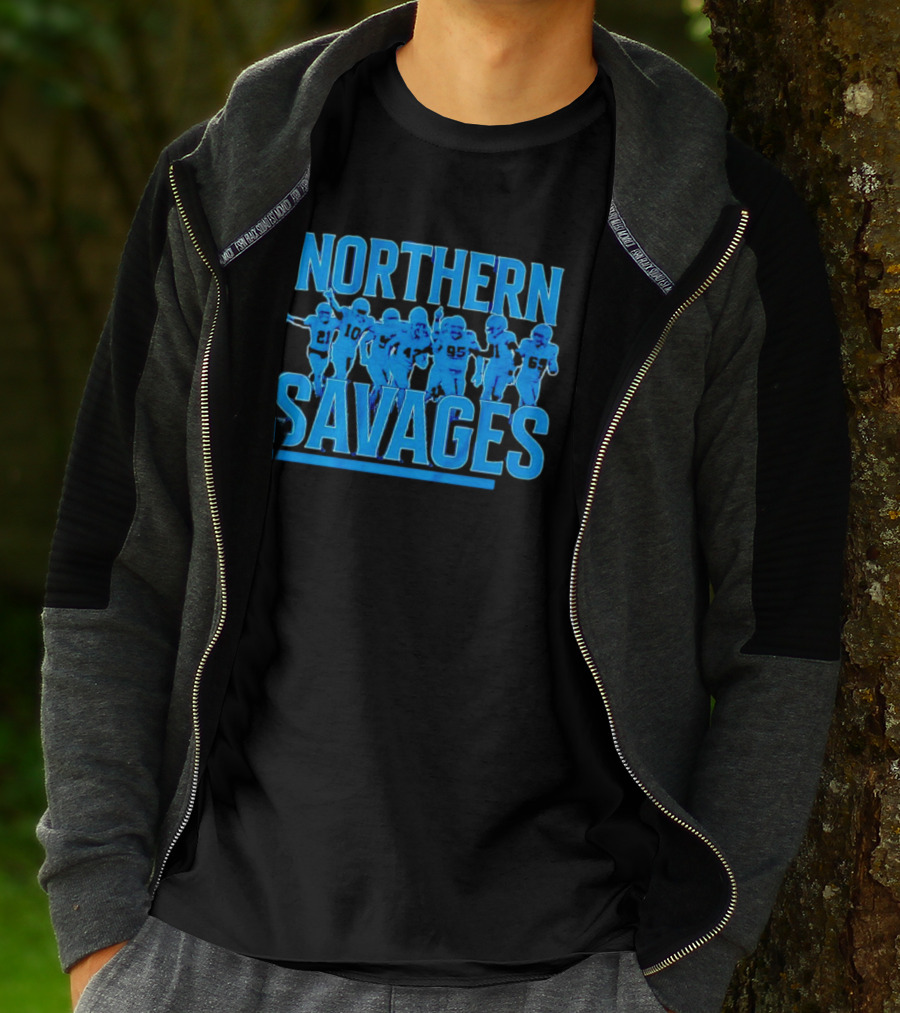 Northern Savages Detroit Lions Football Team Spirit T-Shirt