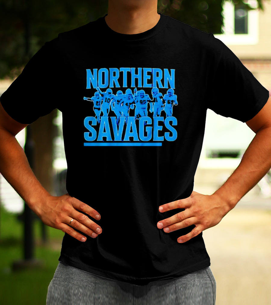 Northern Savages Detroit Lions Football Team Spirit T-Shirt