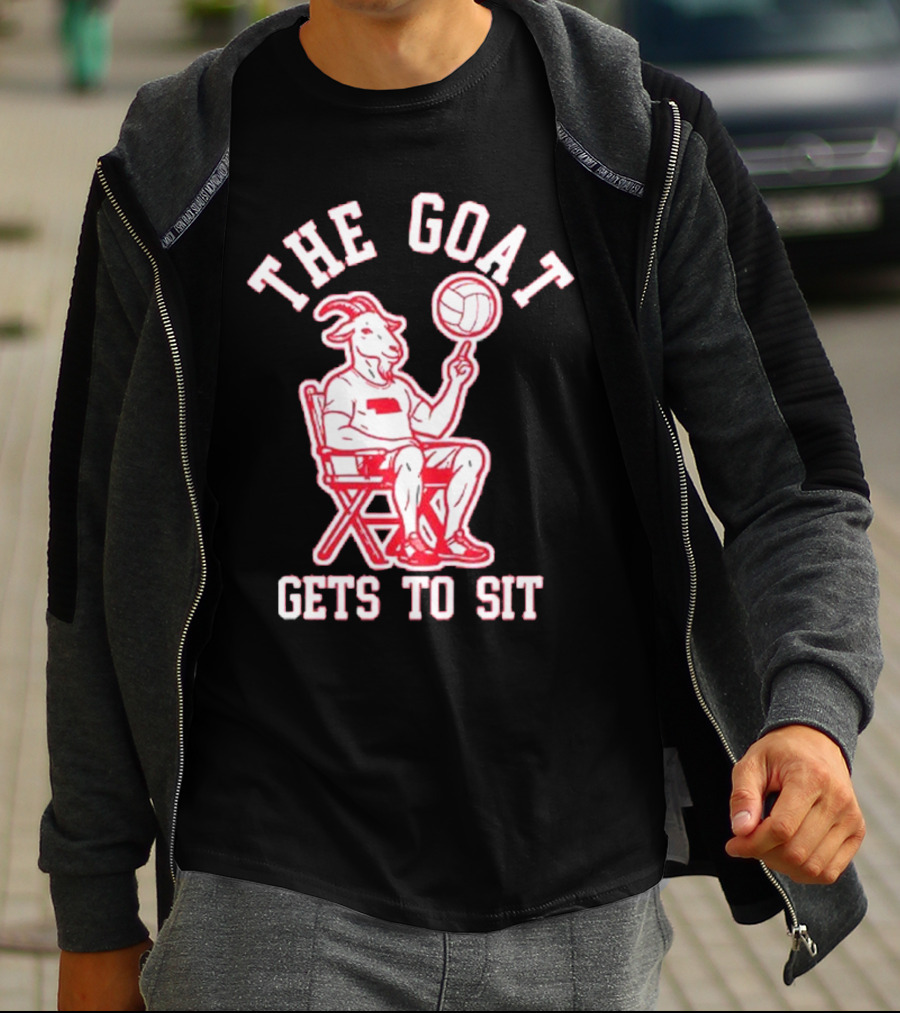 The Goat Gets To Sit Spinning Volleyball T-Shirt