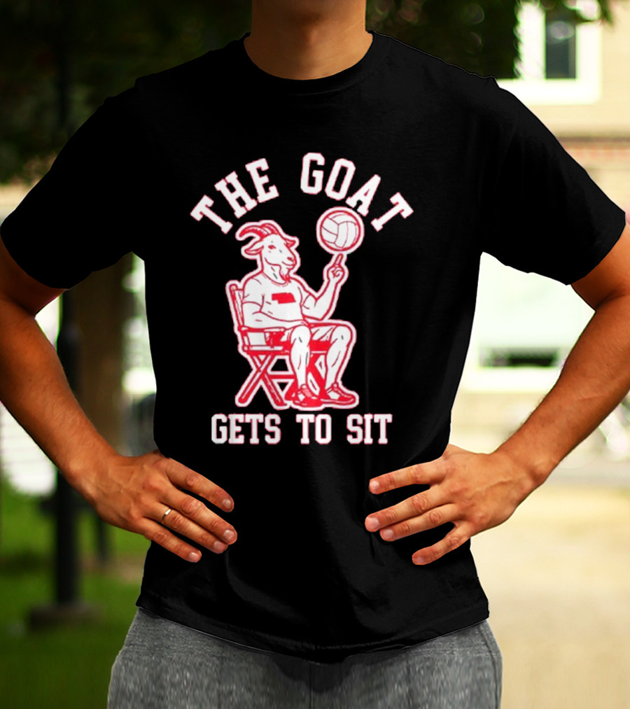 The Goat Gets To Sit Spinning Volleyball T-Shirt