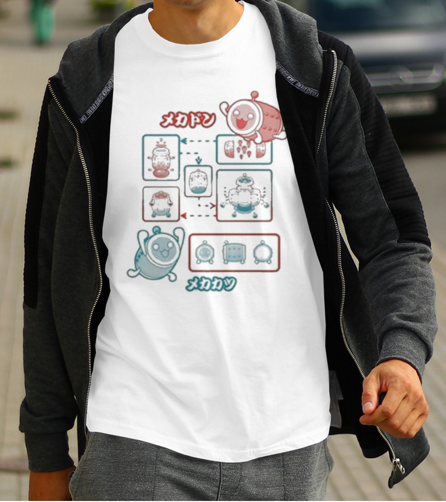 Aiko No Tatsujin Mecha Don Mechakatsu Transformation Process T-Shirt