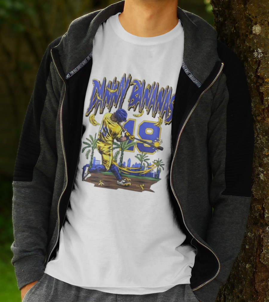 Danny Bananas 19 Savannah Bananas Baseball Cartoon T-Shirt