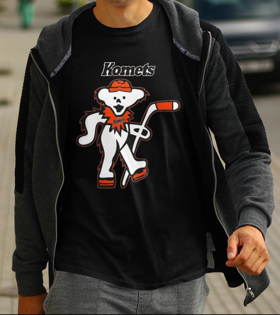 Komets Grateful Dead Hockey Bear Fan Night T-Shirt