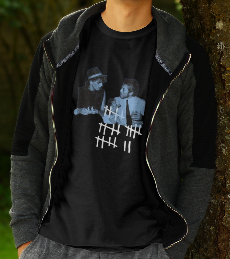 John Taylor X Robert Palmer Power Station Photo Counting Marks T-Shirt