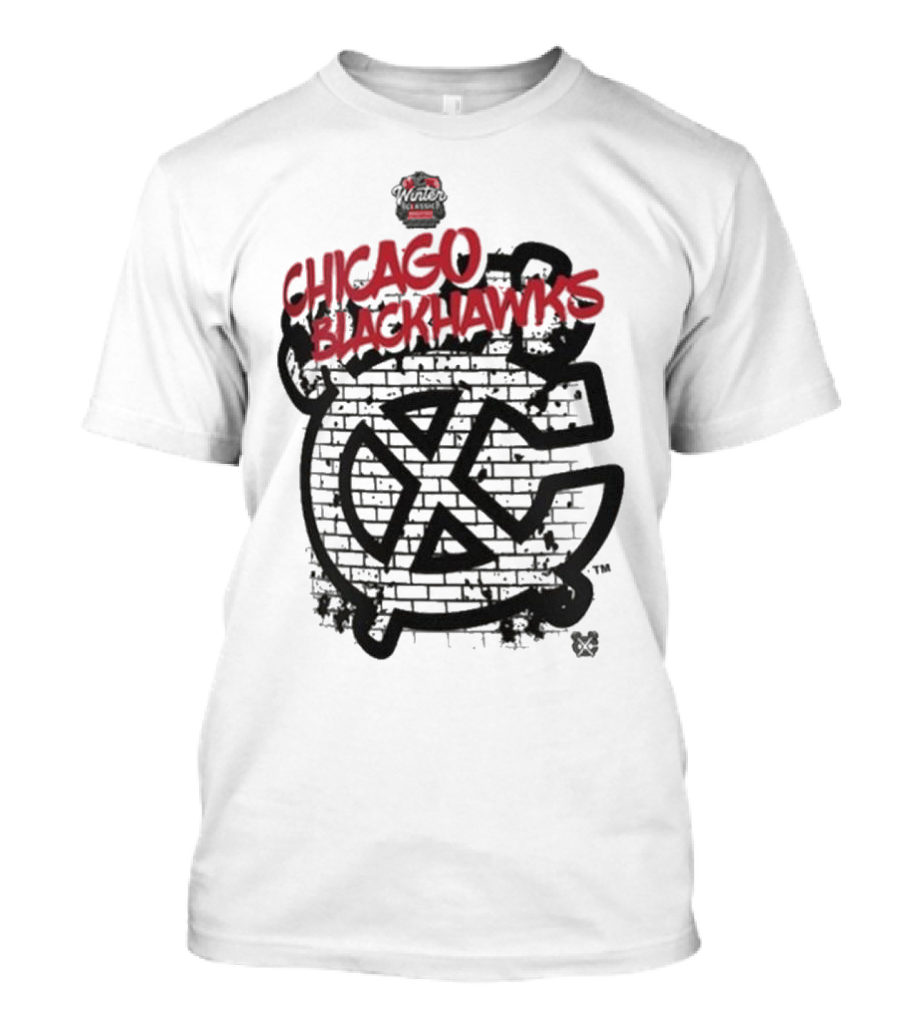 Chicago Blackhawks 2025 NHL Winter Classic Brick Wall T-Shirt