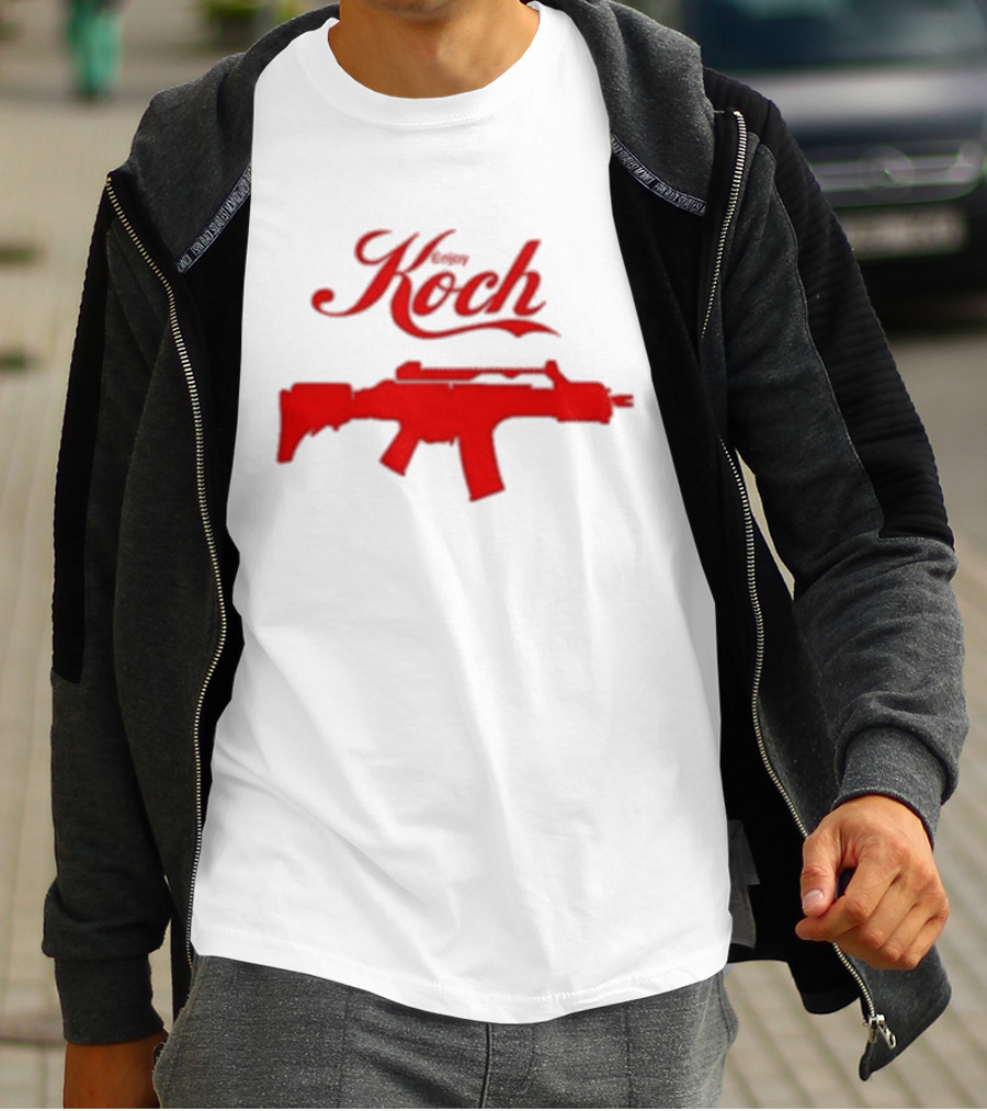 Enjoy Koch Heckler And Koch Coca Cola Style Red Gun T-Shirt