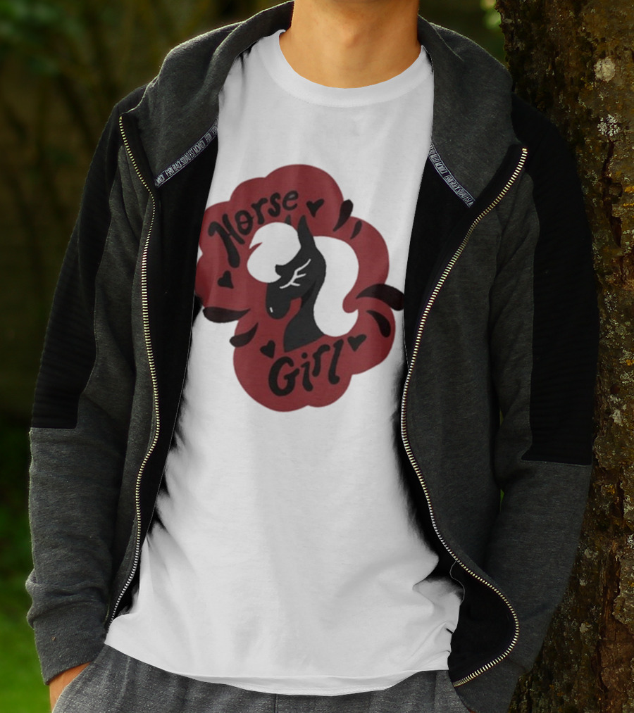 Norse Girl Horse Girl Sharkrobot T-Shirt