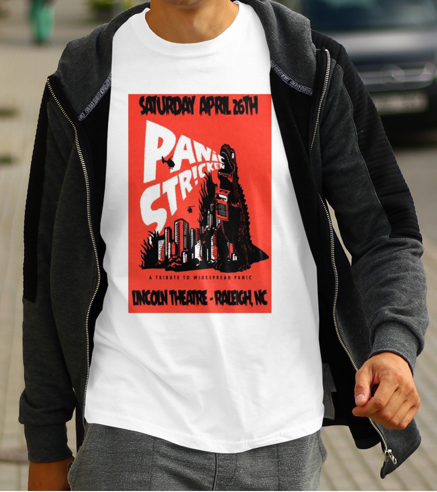 Saturday April 26th Panic Stricken A Tribute To Widespread Panic Lincoln Theatre Raleigh NC T-Shirt