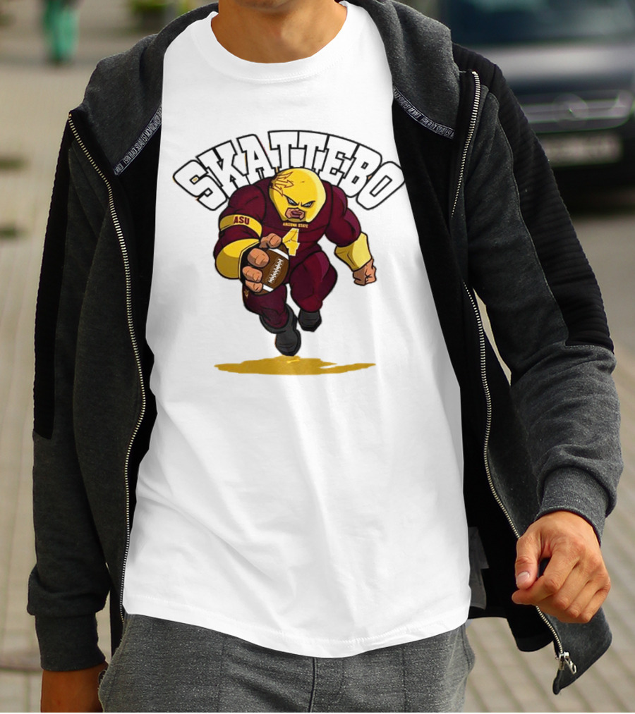 Skattebo ASU Arizona State Football Juggernaut T-Shirt