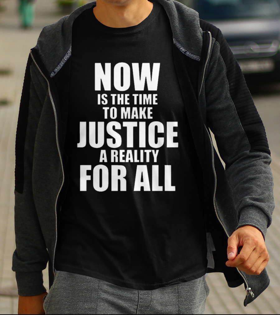 Dallas Mavericks X 2025 Martin Luther King Day Now Is The Time To Make Justice A Reality For All T-Shirt