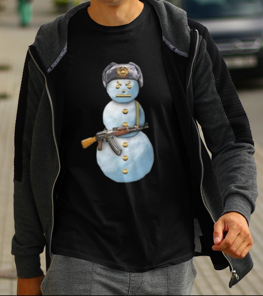 Jpegmafia Snowman Soviet Hat AK-47 Iconic T-Shirt