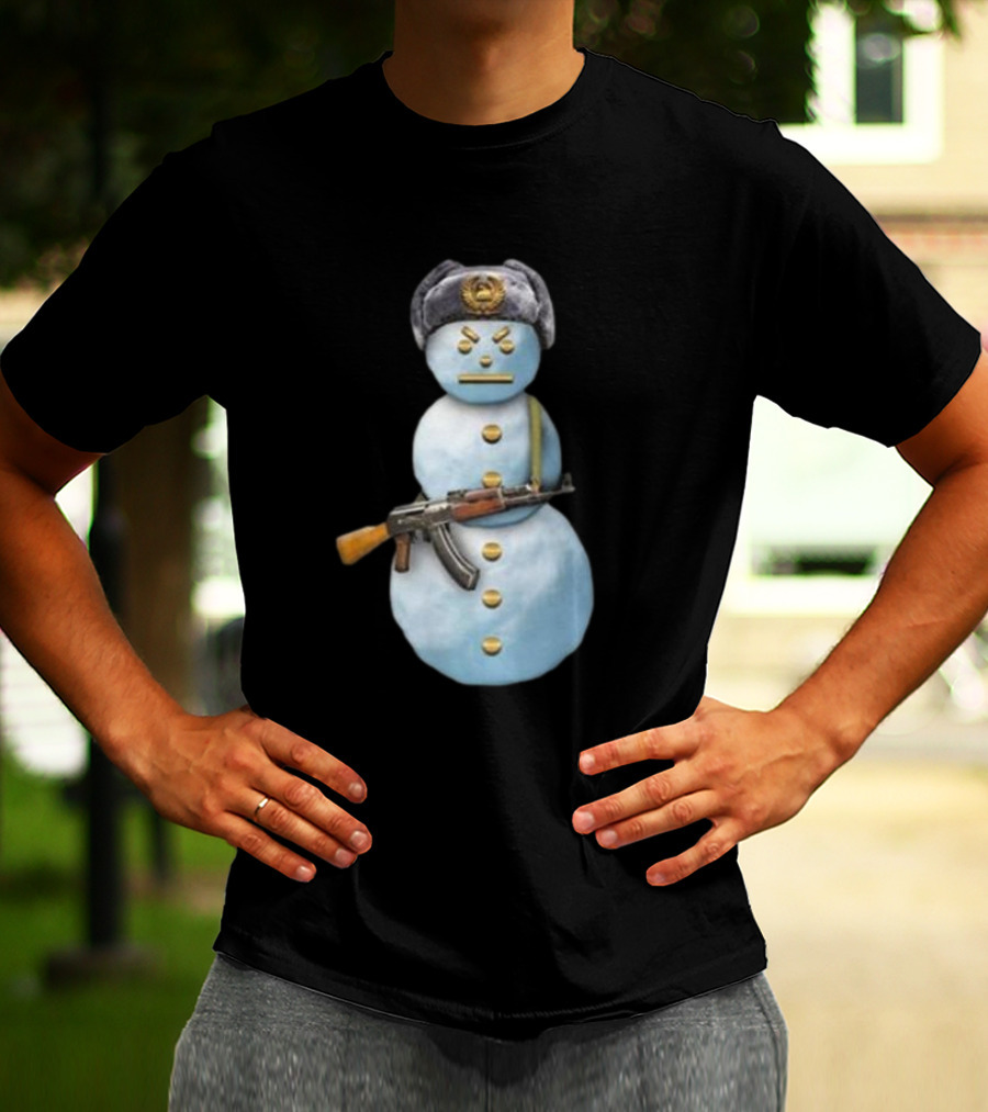 Jpegmafia Snowman Soviet Hat AK-47 Iconic T-Shirt