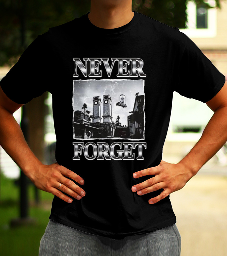 Never Forget Back To The Future Clock Tower Iconic Scene T-Shirt