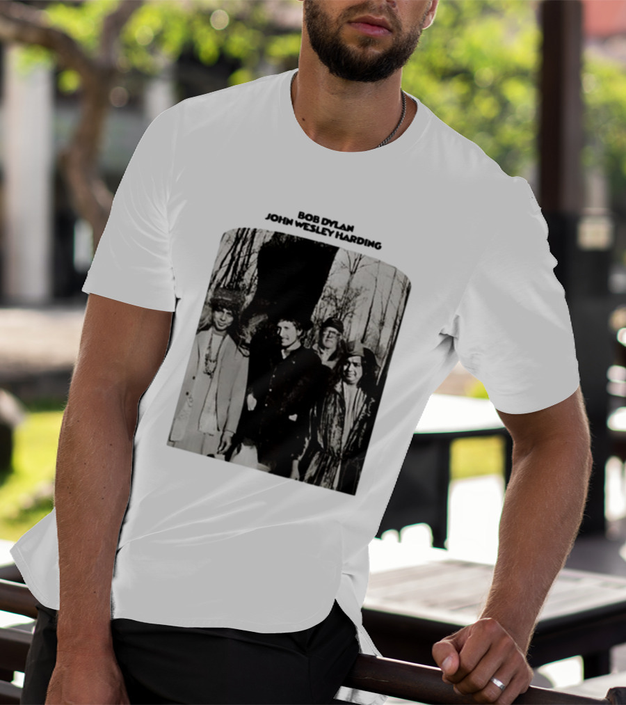 Bob Dylan John Wesley Harding Album Cover Image T-Shirt