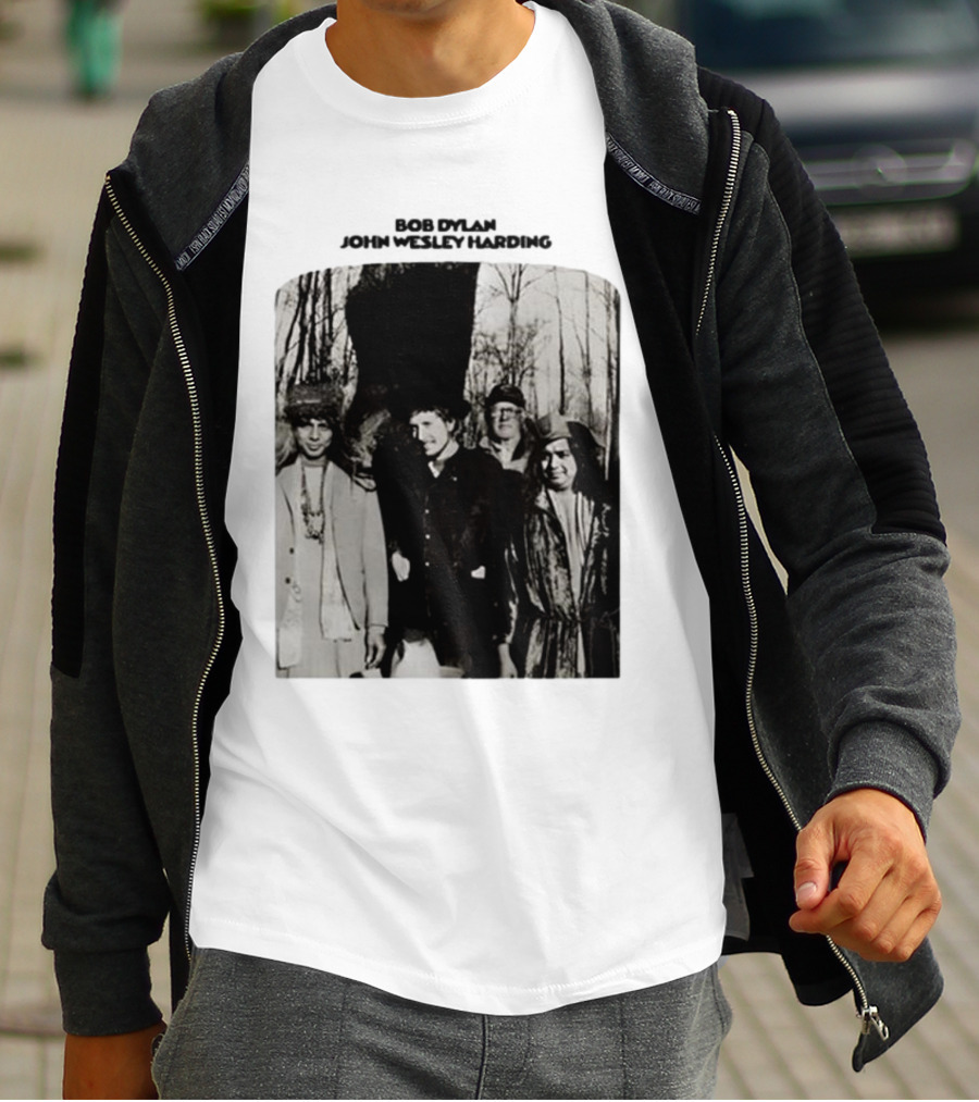 Bob Dylan John Wesley Harding Album Cover Image T-Shirt