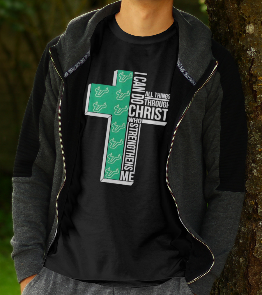 South Florida Bulls Christian Faith Empowerment With Cross T-Shirt