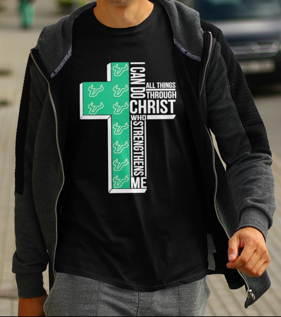 South Florida Bulls Christian Faith Empowerment With Cross T-Shirt