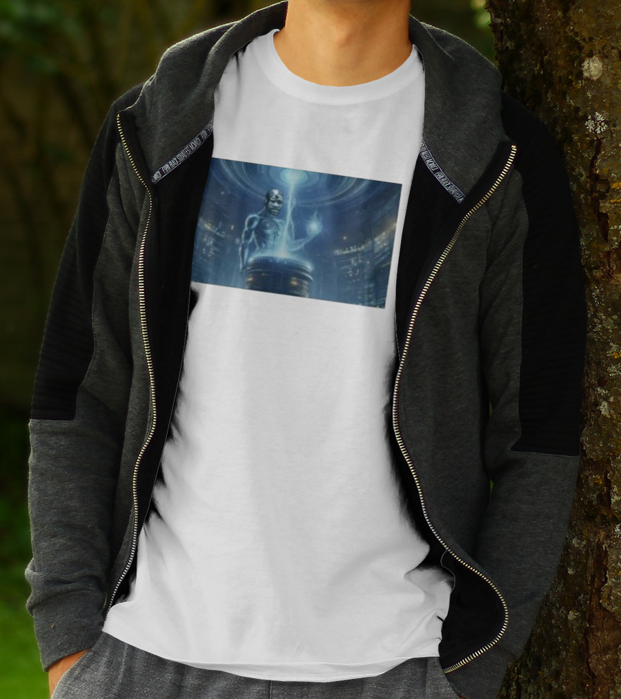 0Xerrl George Droyd Reactor Cybernetic Energy Power Core T-Shirt