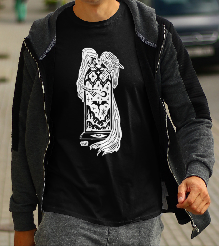 Chloe Lee Mystical Reaper Portal Night Sky Realm T-Shirt