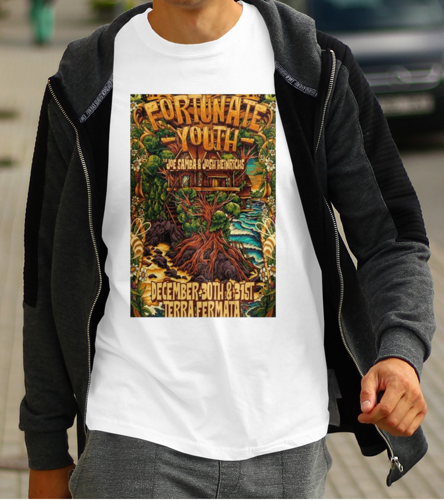 Fortunate Youth With Joe Samba And Josh Heinrichs At Terra Fermata December 30th And 31st T-Shirt