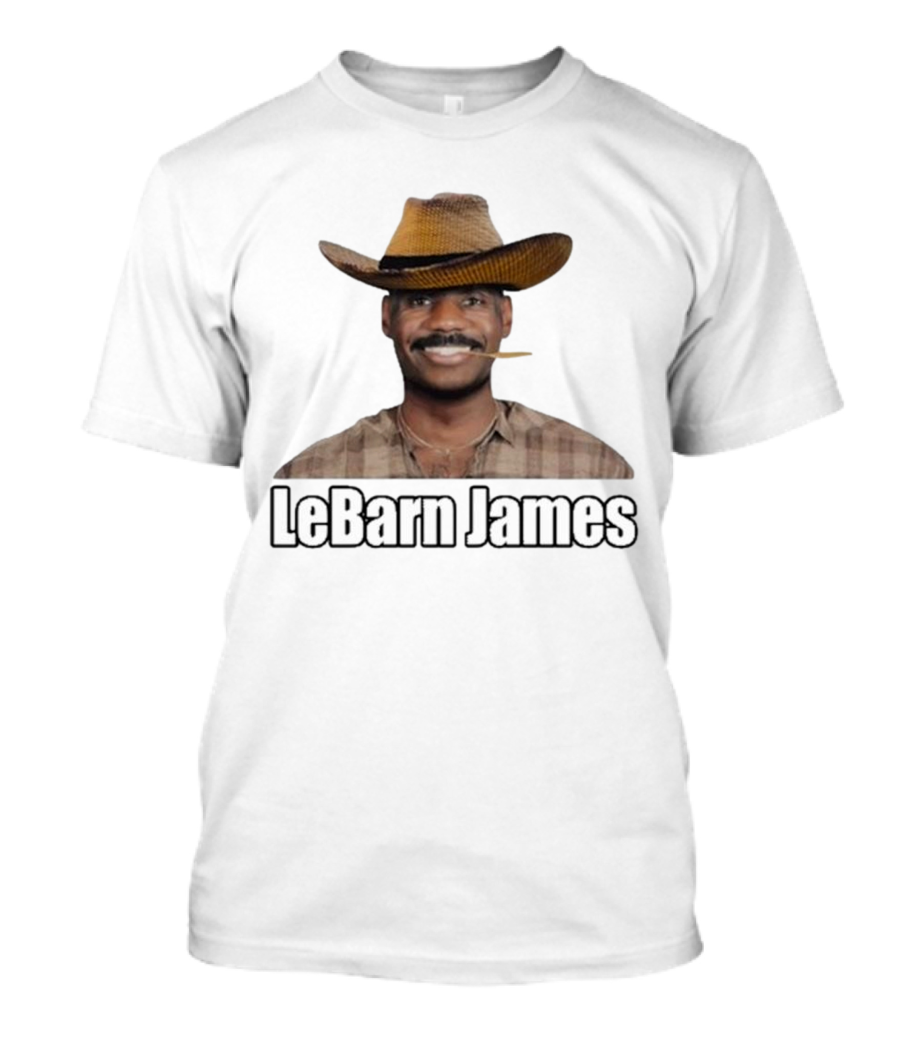 Lebron James Lebarn James Cowboy Hat Mustache T-Shirt
