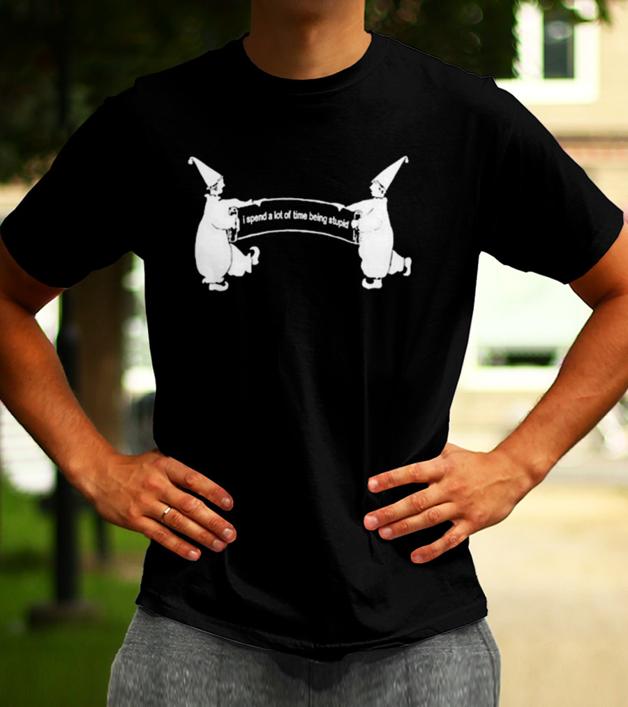 Dogecore I Spend A Lot Of Time Being Stupid Clown Aesthetic T-Shirt