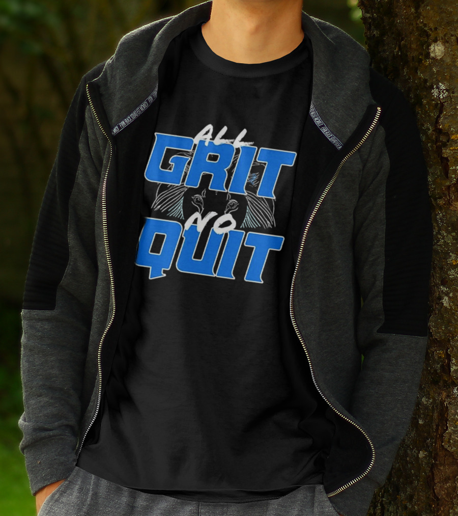 Detroit Lions Grit No Quit Football Determination T-Shirt