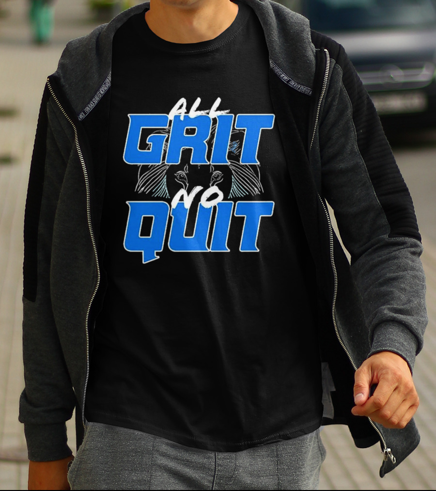 Detroit Lions Grit No Quit Football Determination T-Shirt
