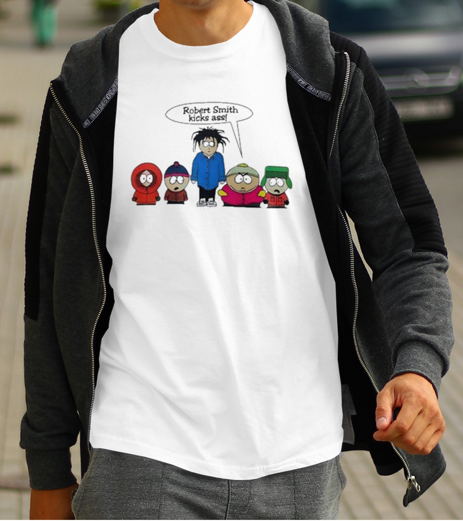 Robert Smith Kicks Ass South Park Characters T-Shirt