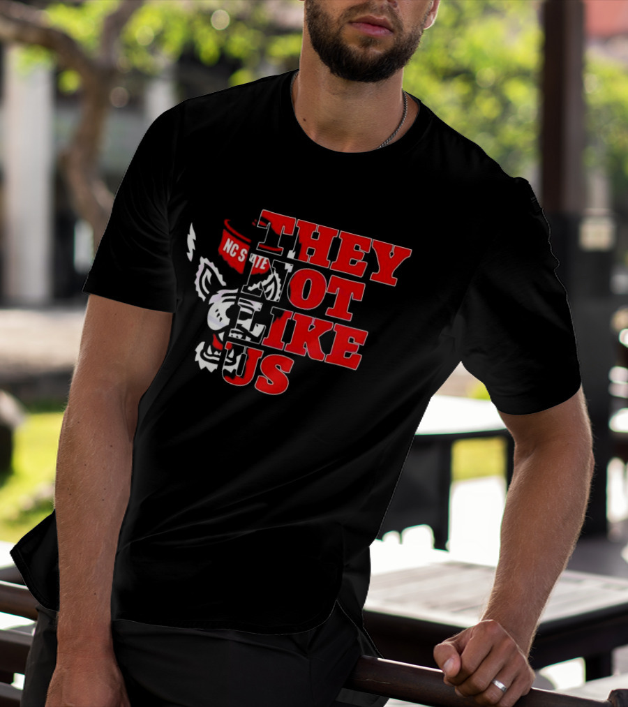 They Not Like Us NC State Wolfpack Football 2025 T-Shirt