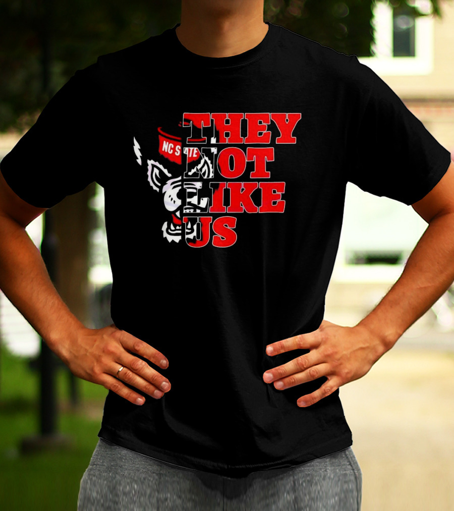 They Not Like Us NC State Wolfpack Football 2025 T-Shirt